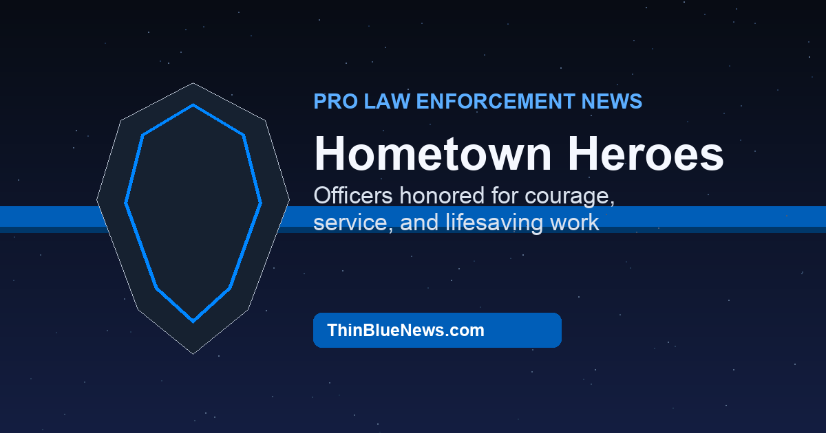 Hometown Heroes: Officers Honored Across America for Courage and Lifesaving Service