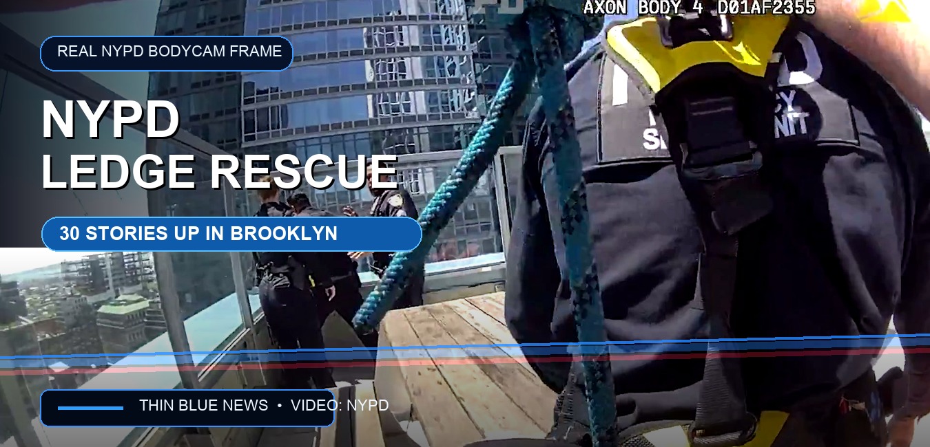 NYPD Officers Talk Woman Safely Back From Brooklyn High-Rise Ledge