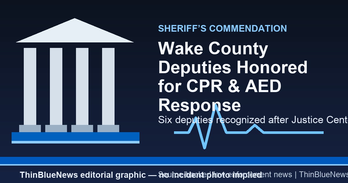 ThinBlueNews editorial card for Wake County Sheriff Commendation story