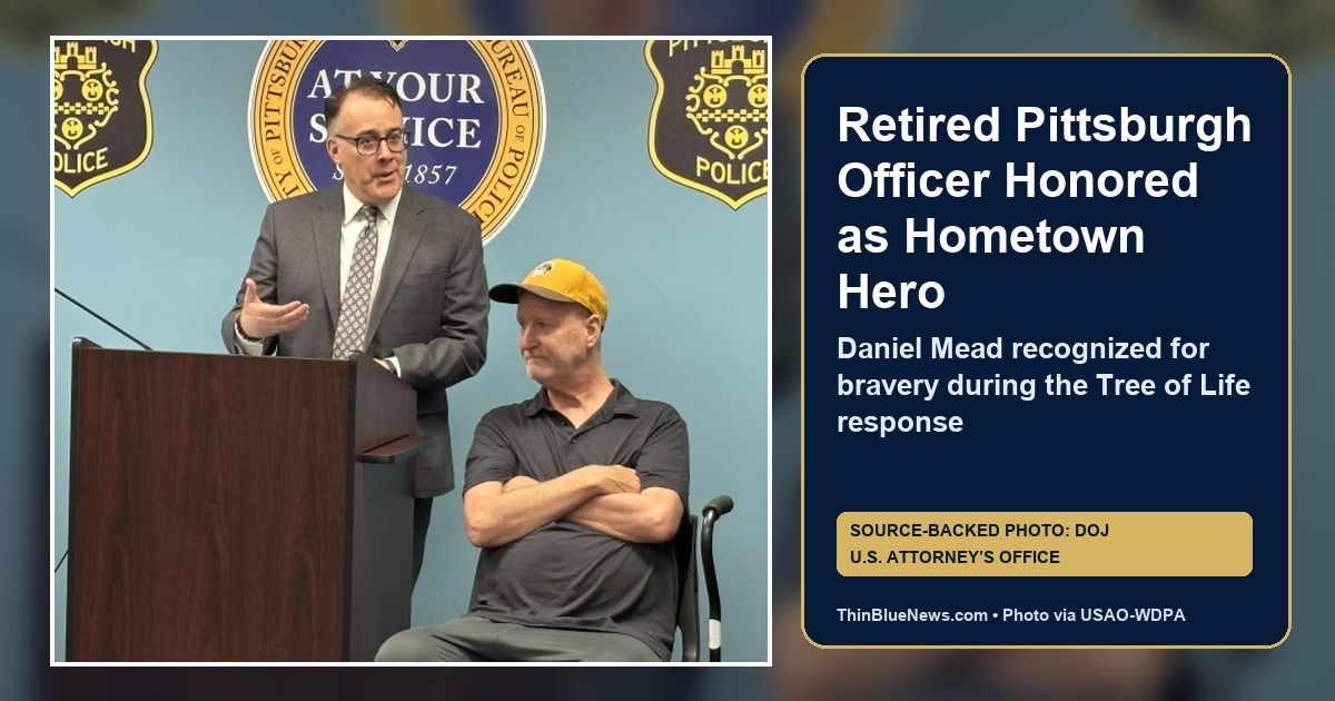 Retired Pittsburgh Officer Daniel Mead Honored as Hometown Hero for Tree of Life Response