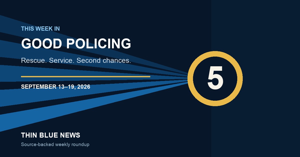 Top 5 Good Police Stories This Week: Seven Dogs Saved, a Student Helped and Lives Protected