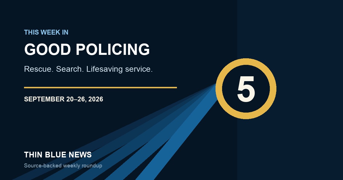 Top 5 Good Police Stories This Week: Rescues on the Road, Water and at Home