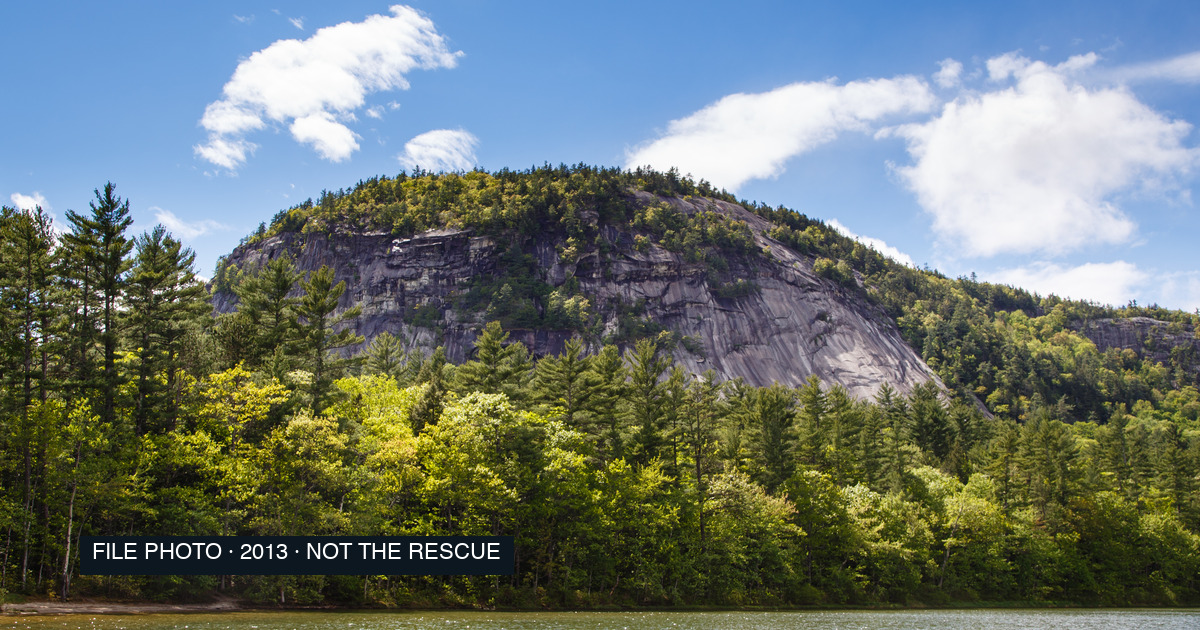 Contextual May 26, 2013 file photograph of Whitehorse Ledge; not the October 25, 2026 rescue, a route identification or current conditions.